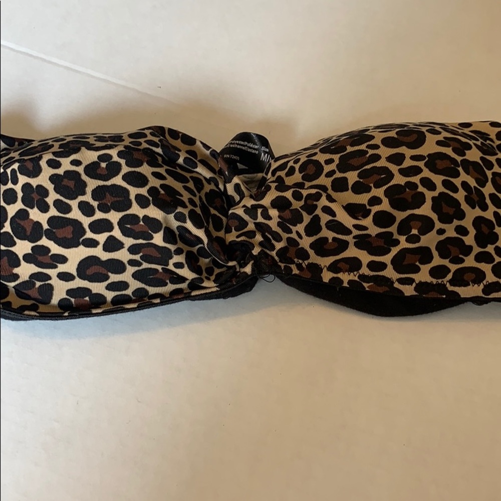 Leopard print bathing suit top